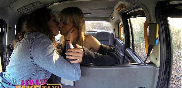  Female Fake Taxi Horny minx has steamy taxi sex with bisexual Dutch babe